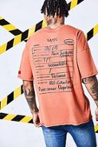 Boohoo Man Certified Raw Hem Drop Arm T-shirt With Back Print