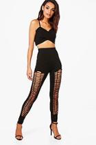 Boohoo Samara Lace Up Front Leggings