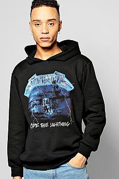 Boohoo Metallica Oversized Hoodie