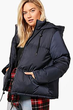 Boohoo Savannah Hooded Padded Jacket