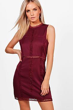 Boohoo Petite Clarice Trim Detail Bodycon Dress