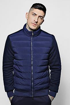 Boohoo Quilted Funnel Neck Jacket