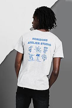 Boohoo Symbol Design Back Print T-shirt