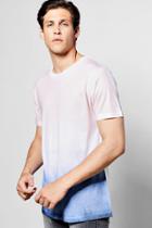 Boohoo Dip Dye Gradient Sublimation T Shirt Pink
