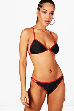 Boohoo Miami Cross Stitch Triangle Bikini