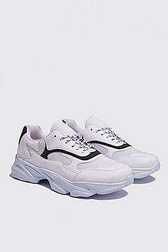 Boohoo Wave Sole Chunky Trainer