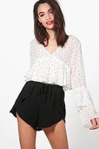 Boohoo Zena Frill Ruffle Shorts