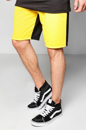 Boohoo Half And Half Shorts Black