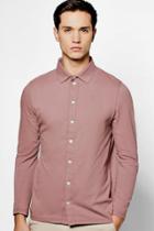 Boohoo Long Sleeve Jersey Shirts Purple