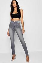 Boohoo Rhea High Waisted Classic Skinny Jeans