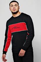 Boohoo Man Signature Contrast Panelled Sweater