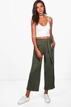 Boohoo Tall Emily Tie Waist Culottes