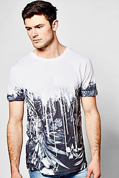 Boohoo Floral Drip T Shirt