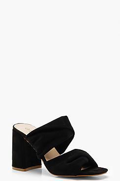 Boohoo Flared Heel Mules
