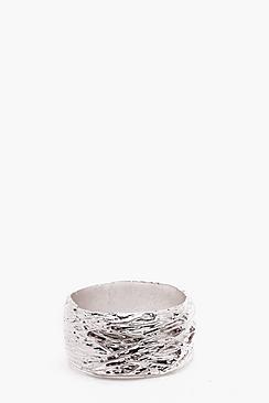 Boohoo Woven Metal Effect Ring