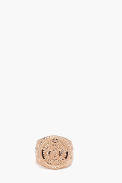 Boohoo Gold Coloured Signet Ring
