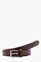 Boohoo Real Leather Square Buckle Belt