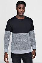 Boohoo Knitted Colour Block Sweater