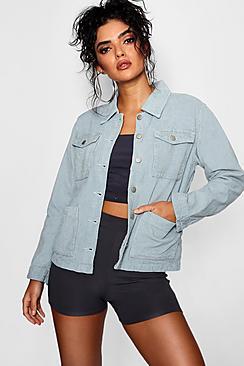 Boohoo Oversized Cord Trucker Jacket
