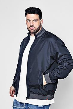 Boohoo Big And Tall Lightweight Bomber