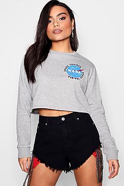 Boohoo Rachel Nasa Oversized Sweatshirt