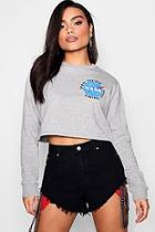 Boohoo Rachel Nasa Oversized Sweatshirt