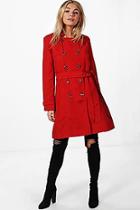 Boohoo Anna Belted Trench Coat