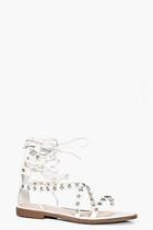Boohoo Skye Star Studded Wrap Up Sandal