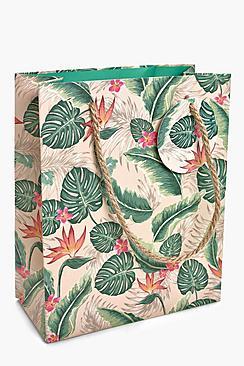 Boohoo Medium Tropical Gift Bag