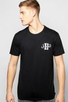 Boohoo Oversized Arabic Slogan T Shirt Black