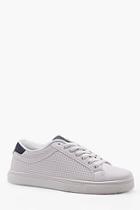 Boohoo Ponched Lace Up Trainer