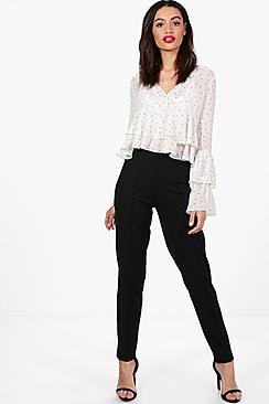 Boohoo Sadie Side Zip Trousers