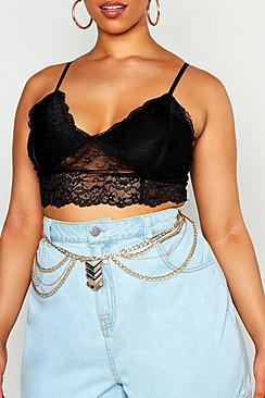 Boohoo Plus Statement Coin Chain Belt