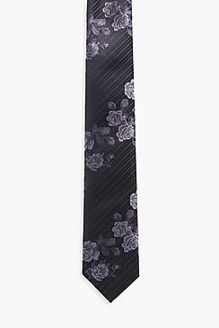 Boohoo Floral Skinny Tie