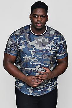 Boohoo Big And Tall Camo Man Sublimation T-shirt
