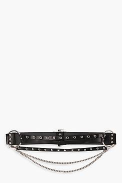 Boohoo Chain Harness Belt