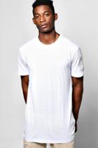 Boohoo Longline Ma1 T Shirt White
