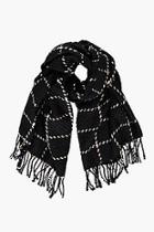 Boohoo Keely Checked Large Wrap Scarf