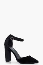 Boohoo Alice Ankle Band Pointed Toe 2 Part Court Heels