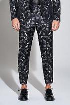 Boohoo Premium Skinny Oriental Floral Cropped Trouser