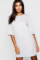 Boohoo Stripe T-shirt Dress