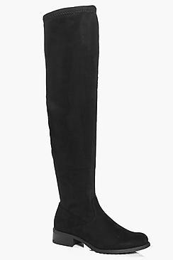 Boohoo Skye Flat Over The Knee Boot