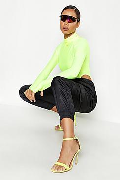Boohoo Pocket Paperbag Waist Shell Jogger