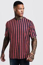 Boohoo Vertical Stripe Boxy Fit T-shirt