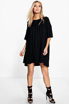 Boohoo Ruffle Shift Dress