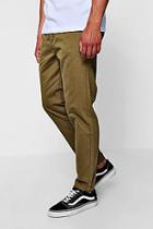 Boohoo Khaki Jogger Style Chino Trouser