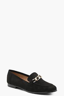 Boohoo Matilda Chain Trim Loafers