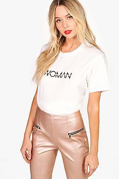 Boohoo Rendall Woman Slogan T-shirt