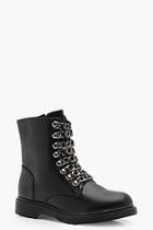 Boohoo Heidi Heavy Chain & Stud Hiker