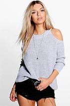 Boohoo Lois Open Shoulder Jumper